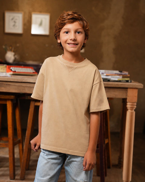 Camiseta Manga Corta Para Niño