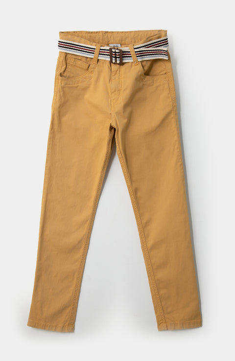 Pantalón para niño en nepal color ocre