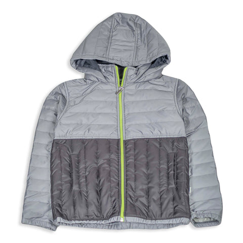 Chaqueta Acolchada Para Niño Color Gris