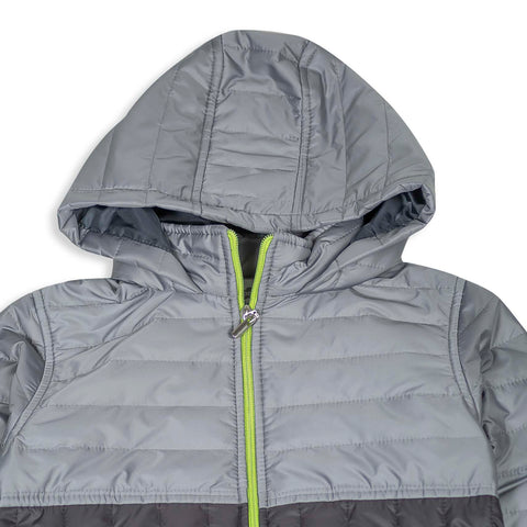 Chaqueta Acolchada Para Niño Color Gris