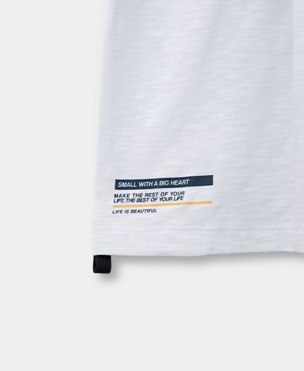 Camiseta Para Niño En Tela Suave Color Blanco