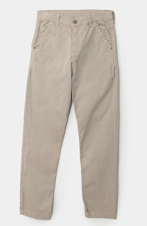 Pantalón para niño en twill color kaki