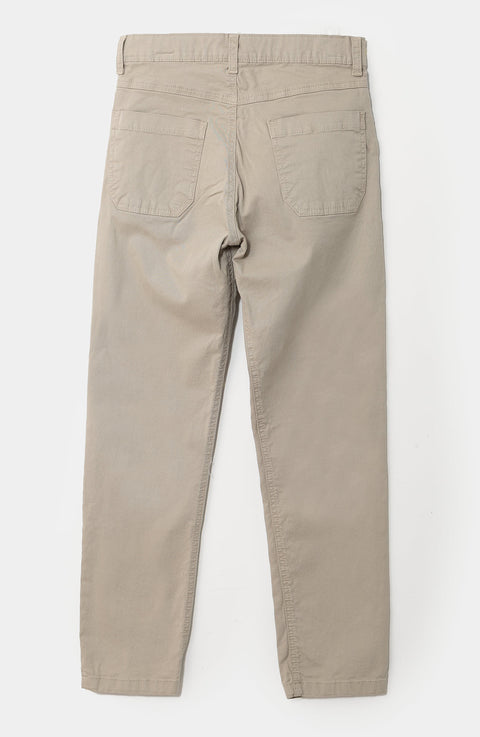 Pantalón para niño en twill color kaki
