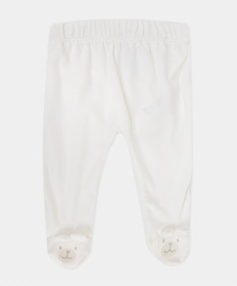 Set De Primer Día Unisex En Tela Suave Color Marfil