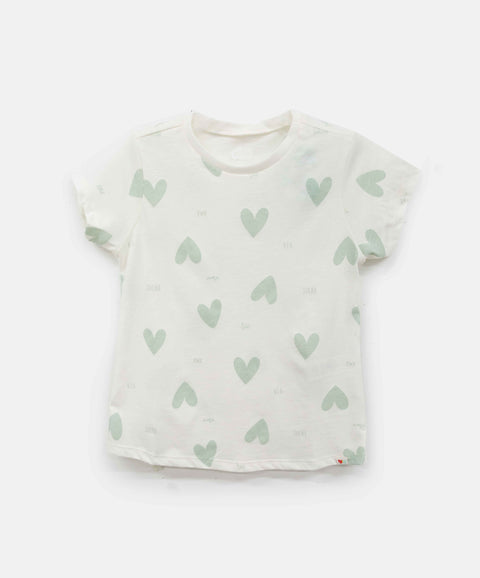 Pijama Manga Corta Y Short Para Niña Color Verde Claro