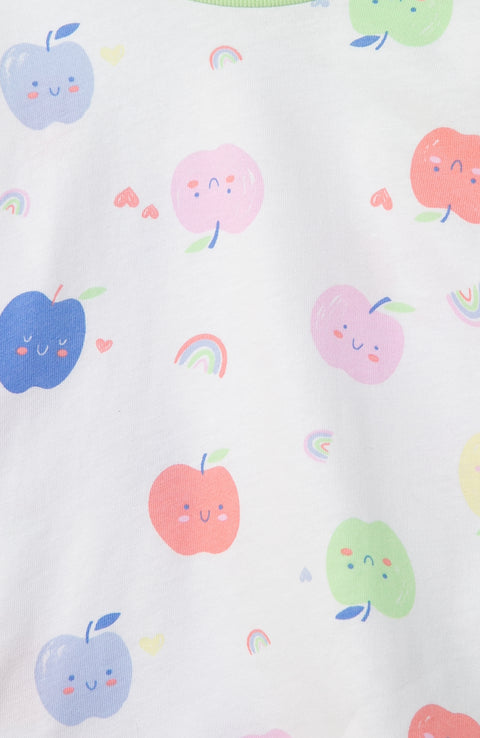 Pijama Manga Larga Para Recién Nacida En Licra Color Blanco