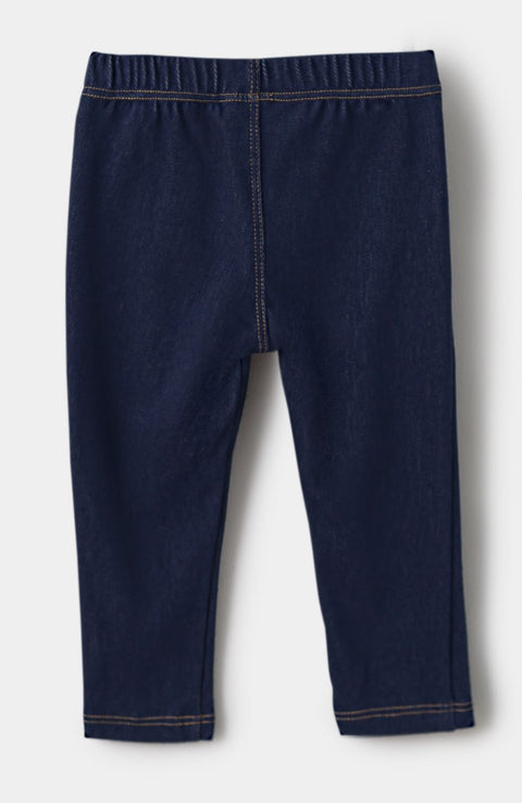 Leggings Para Recién Nacida En Licra Índigo