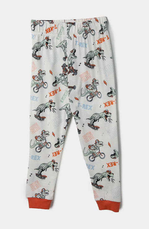 Pijama Manga Larga Para Bebé niño En Tela Suave Color Naranja