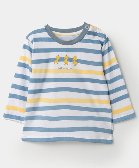 Camiseta Manga Larga Para Recién Nacido En Tela Suave Color Blanco