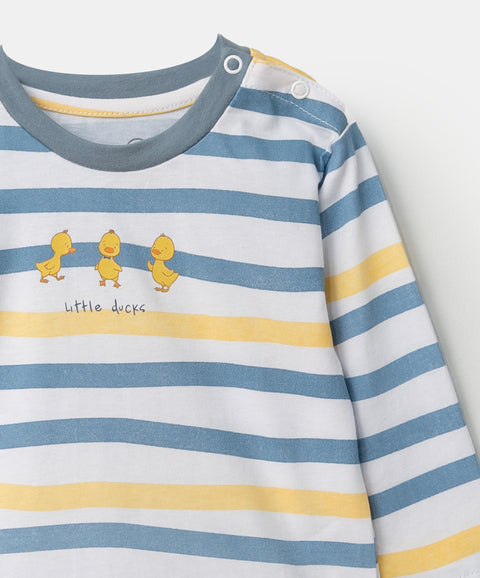 Camiseta Manga Larga Para Recién Nacido En Tela Suave Color Blanco
