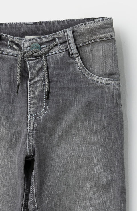 Jean para bebé niño en denim color gris