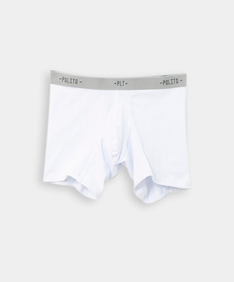 Paquete de bóxers x 3 para niño en algodón color blanco