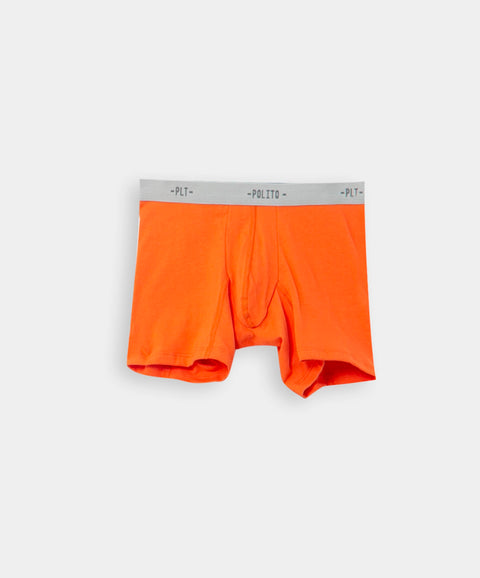 Paquete de bóxers x 3 para niño en algodón color naranja