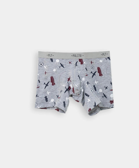 Paquete de bóxers x 3 para niño en algodón color gris jasped