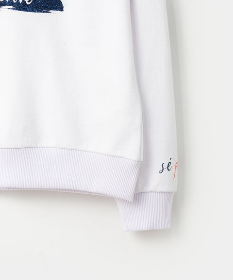 Buzo para niña en burda color blanco