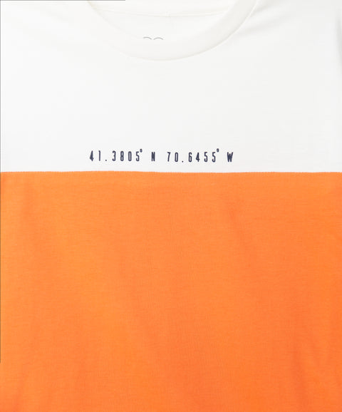 Camiseta para niño en tela suave color naranja