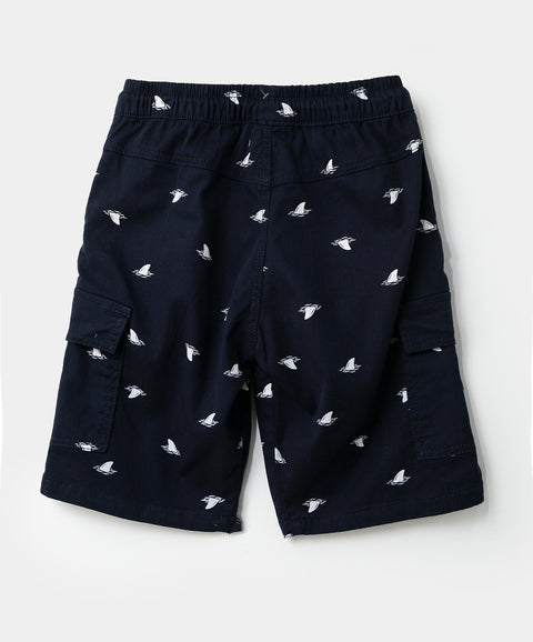 Bermuda Para Niño En Twill Color Azul Oscuro