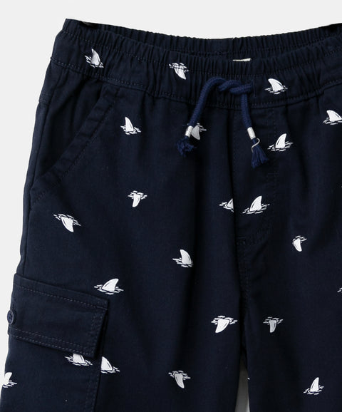 Bermuda Para Niño En Twill Color Azul Oscuro