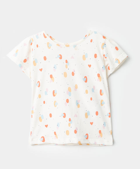 Conjunto de camiseta y overol para recién nacida en tela suave color índigo