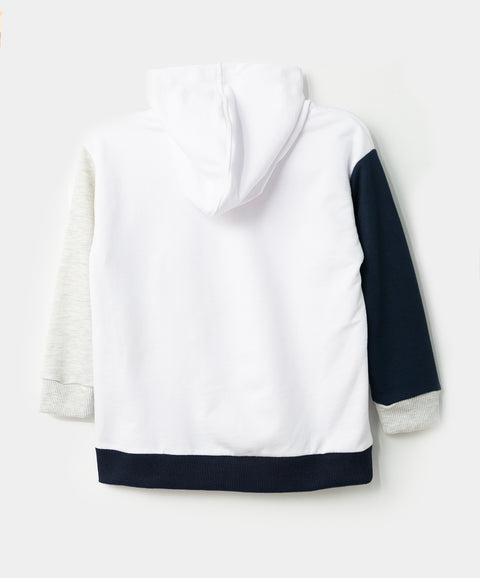 Chompa para bebé niño en burda color blanco