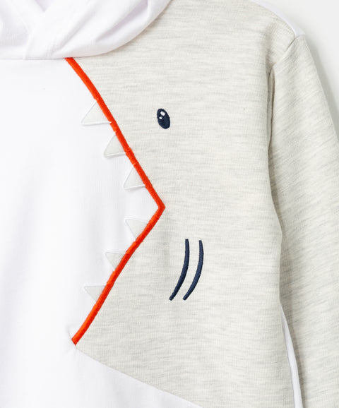 Chompa para bebé niño en burda color blanco