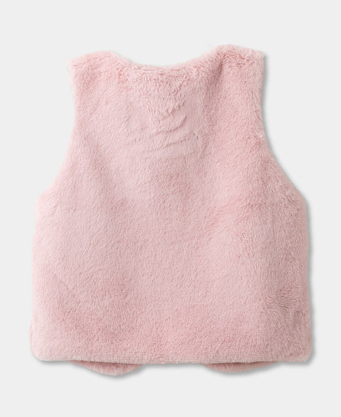 Chaleco Para Niña En Poliéster Color Rosado