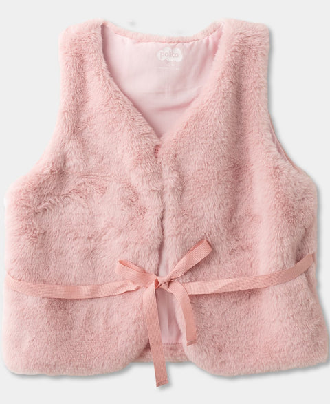 Chaleco Para Niña En Poliéster Color Rosado