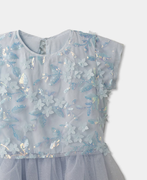 Vestido Para Niña En Tull Color Hortensia