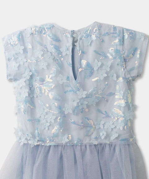 Vestido Para Niña En Tull Color Hortensia