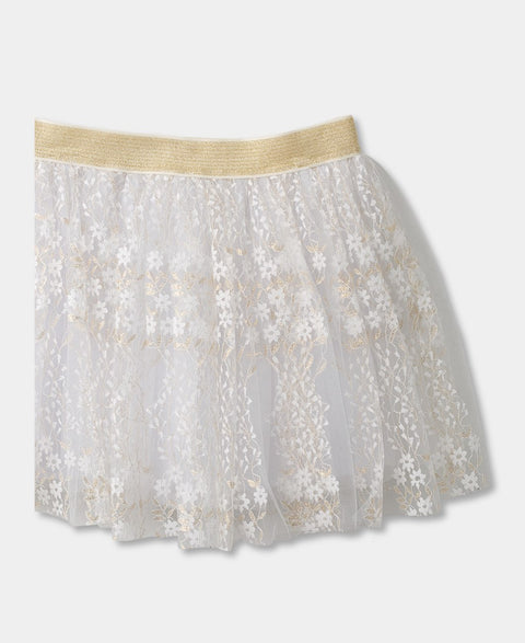Falda Para Bebé Niña En Tull Color Blanco