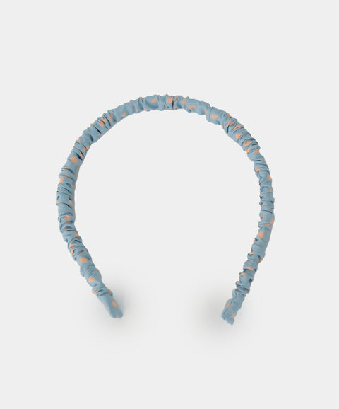 Diademas para niña color marfil y azul