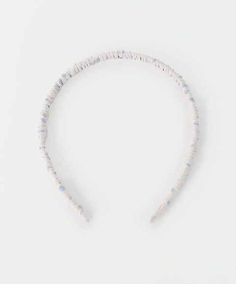 Diademas para niña color marfil y azul