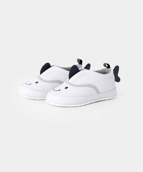 Tenis Para Recién Nacido En Material Sintético Color Blanco