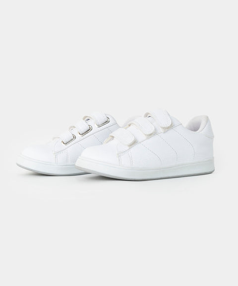 Tenis atadura unisex color blanco