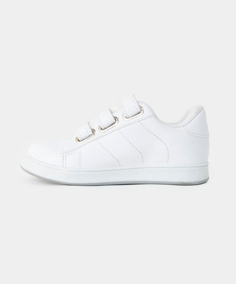 Tenis atadura unisex color blanco