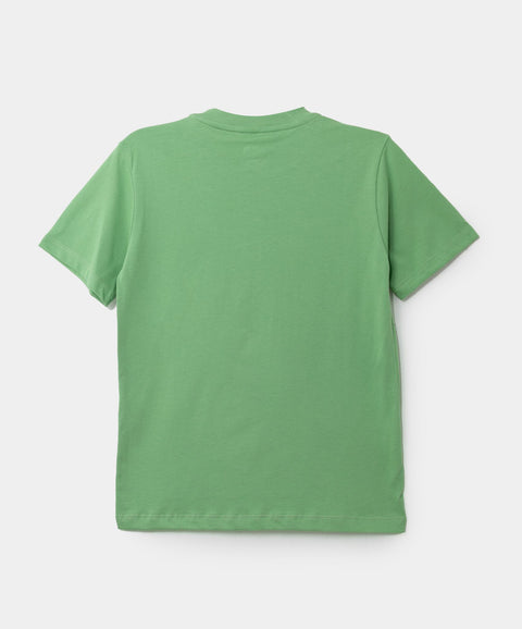 Camiseta Manga Corta Para Niño En Tela Suave Color Verde