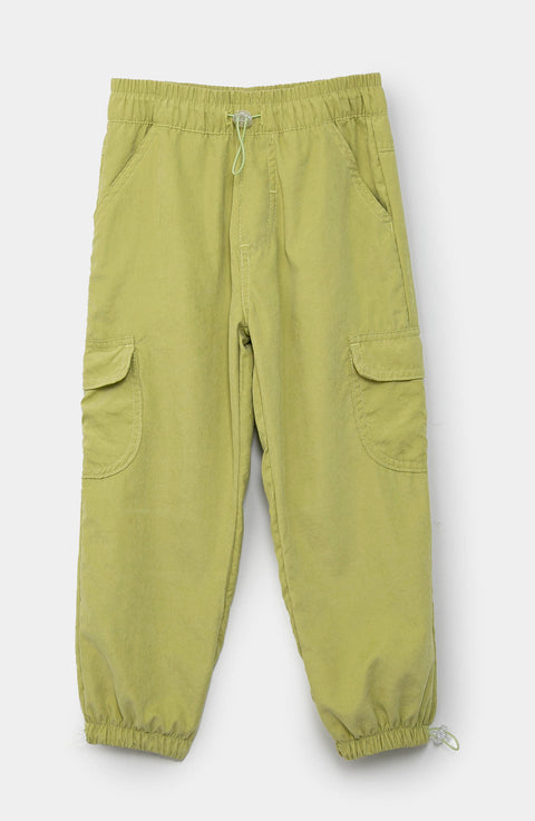 Pantalón Parachute Para Bebé Niña Color Verde