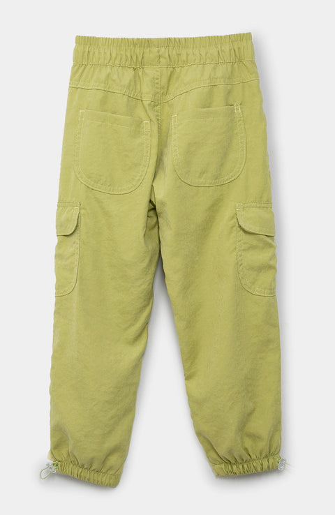 Pantalón Parachute Para Bebé Niña Color Verde
