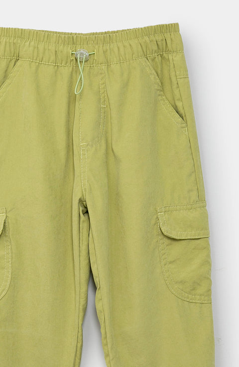 Pantalón Parachute Para Bebé Niña Color Verde
