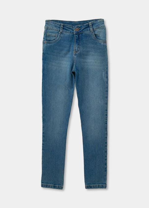 Jean Para Niña En Denim Color Índigo