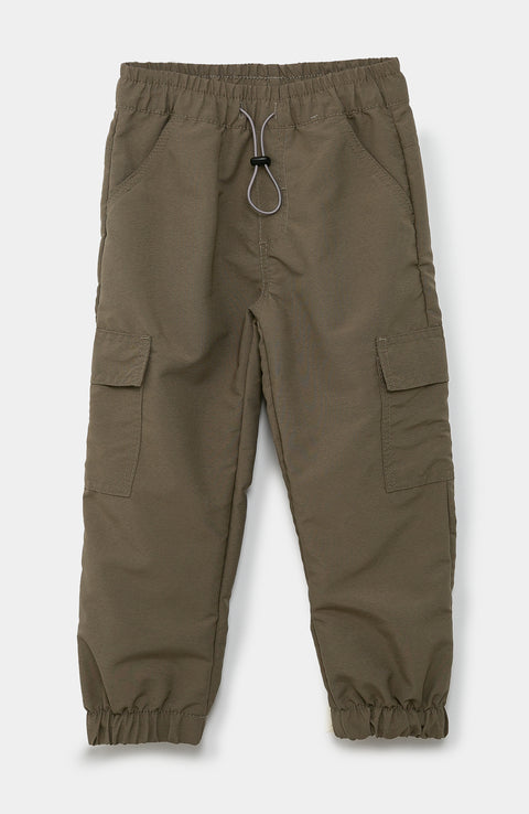 Pantalón Cargo Para Bebé Niño En Poliéster Color Verde Militar