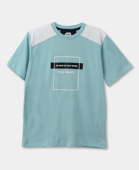 Camiseta Para Niño En Tela Suave Color Azul