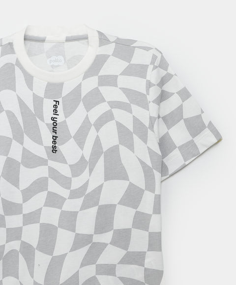 Camiseta Manga Corta Para Niño En Tela Suave Color Gris