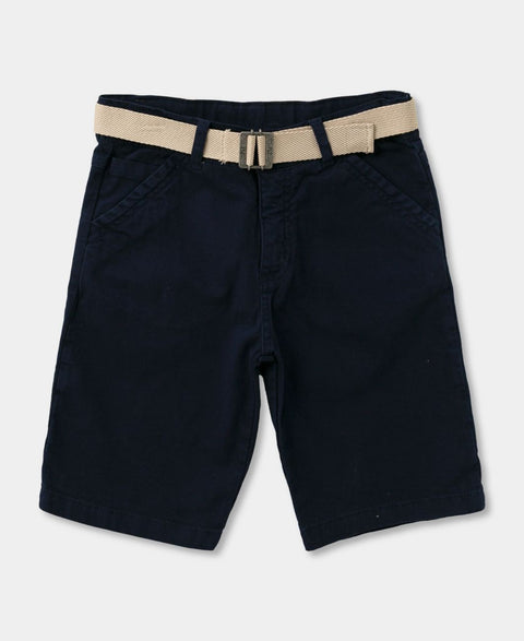 Bermuda Corta Para Niño En Drill Color Azul