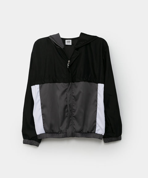 Chaqueta Rompevientos Para Niño En Microtec Color Negro