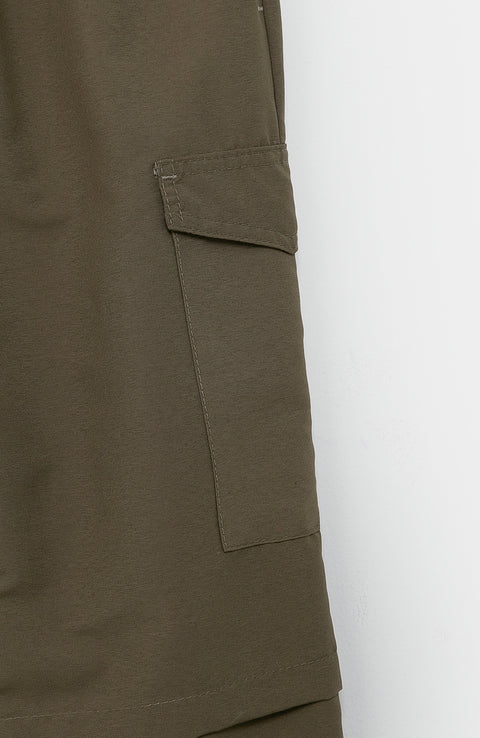 Pantalón Cargo Para Niño En Poliéster Color Verde Militar