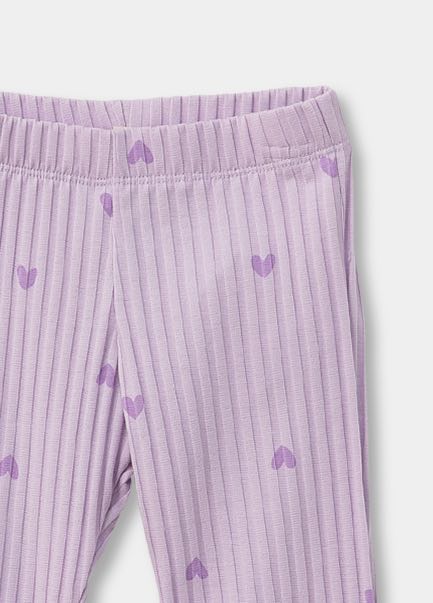 Leggings Para Bebé Niña En Rib Color Lila