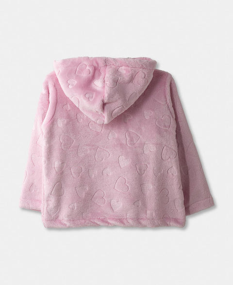 Chaqueta Para Bebé Niña En Felpa Color Rosado