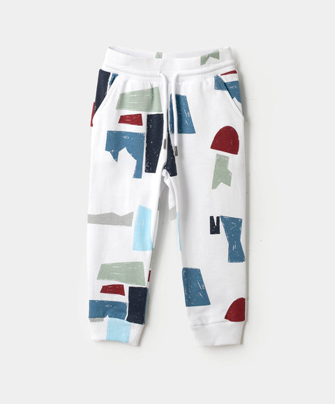 Conjunto Buzo Jogger Para Bebé Niño En Burda Color Blanco