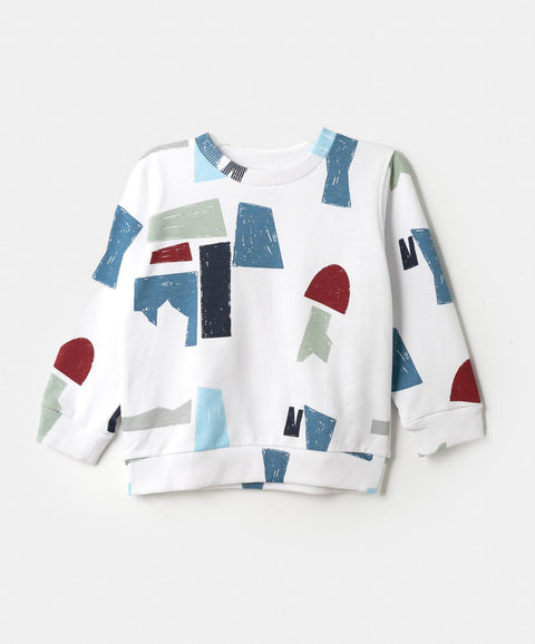 Conjunto Buzo Jogger Para Bebé Niño En Burda Color Blanco